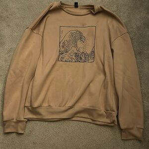 Brown Wave Sweatshirt